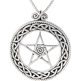 Jewelry Trends Celtic Journey Pentacle Sterling Silver Pendant Necklace 18"