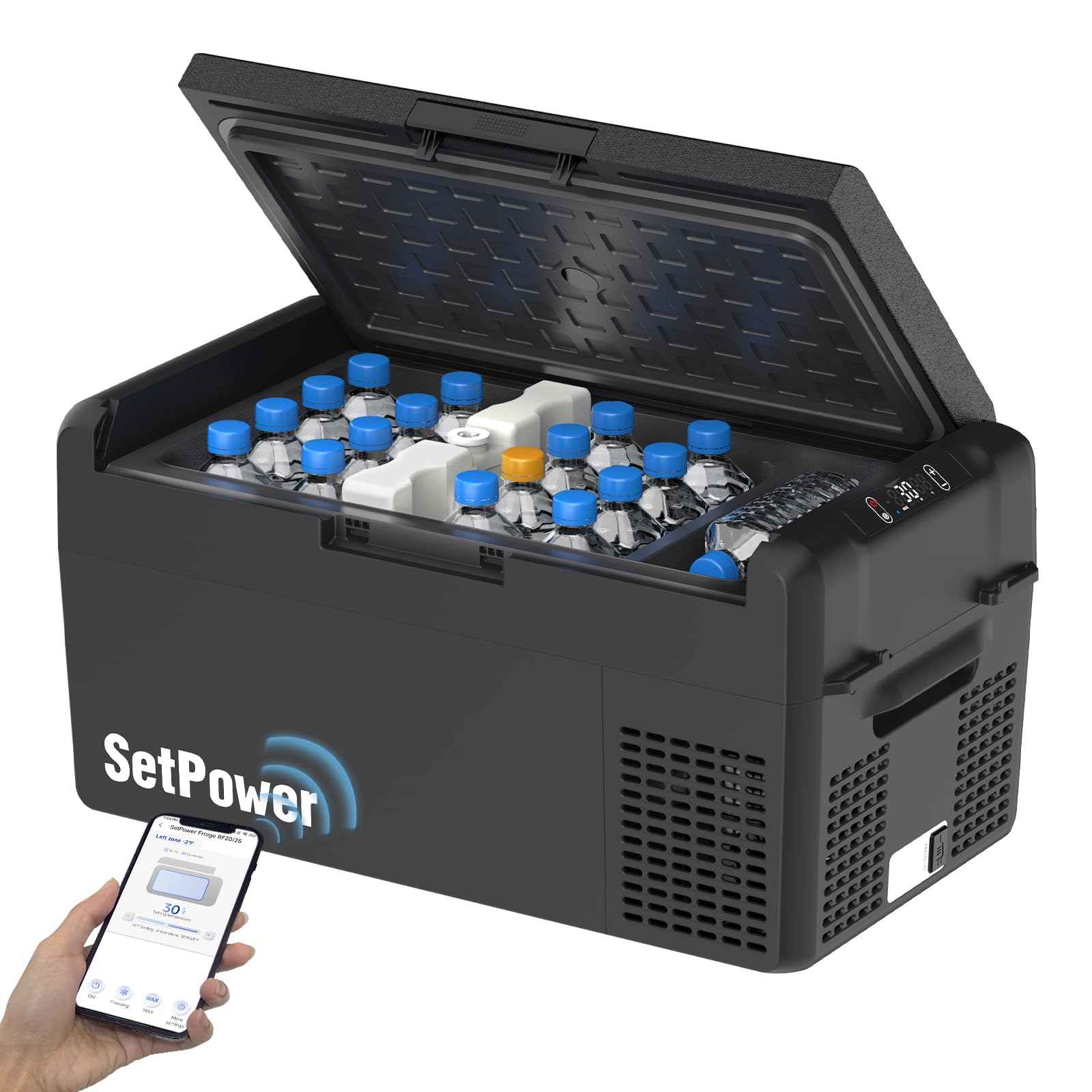 Setpower 12V Refrigerator 21 Quart Portable Freezer