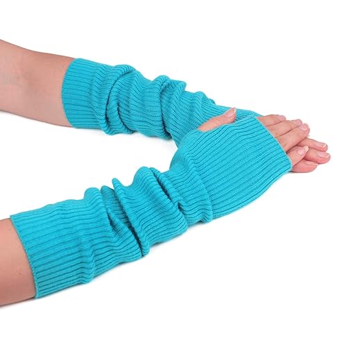 F Flammi Cashmere Blended Arm Warmer for Women Winter Fingerless