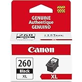 Canon PG-260 XL Genuine Black Ink Cartridge, Compatible with TS5320/6420/6420a,TR7020/7020a