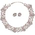 Hamer Bridal Jewelry Set - Crystal Choker Necklace & Earrings, Statement Costume Jewelry - View #4
