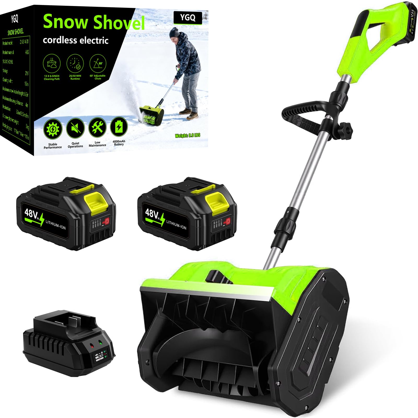 Photo 1 of 13" Cordless Snow Shovel (Apple Green)