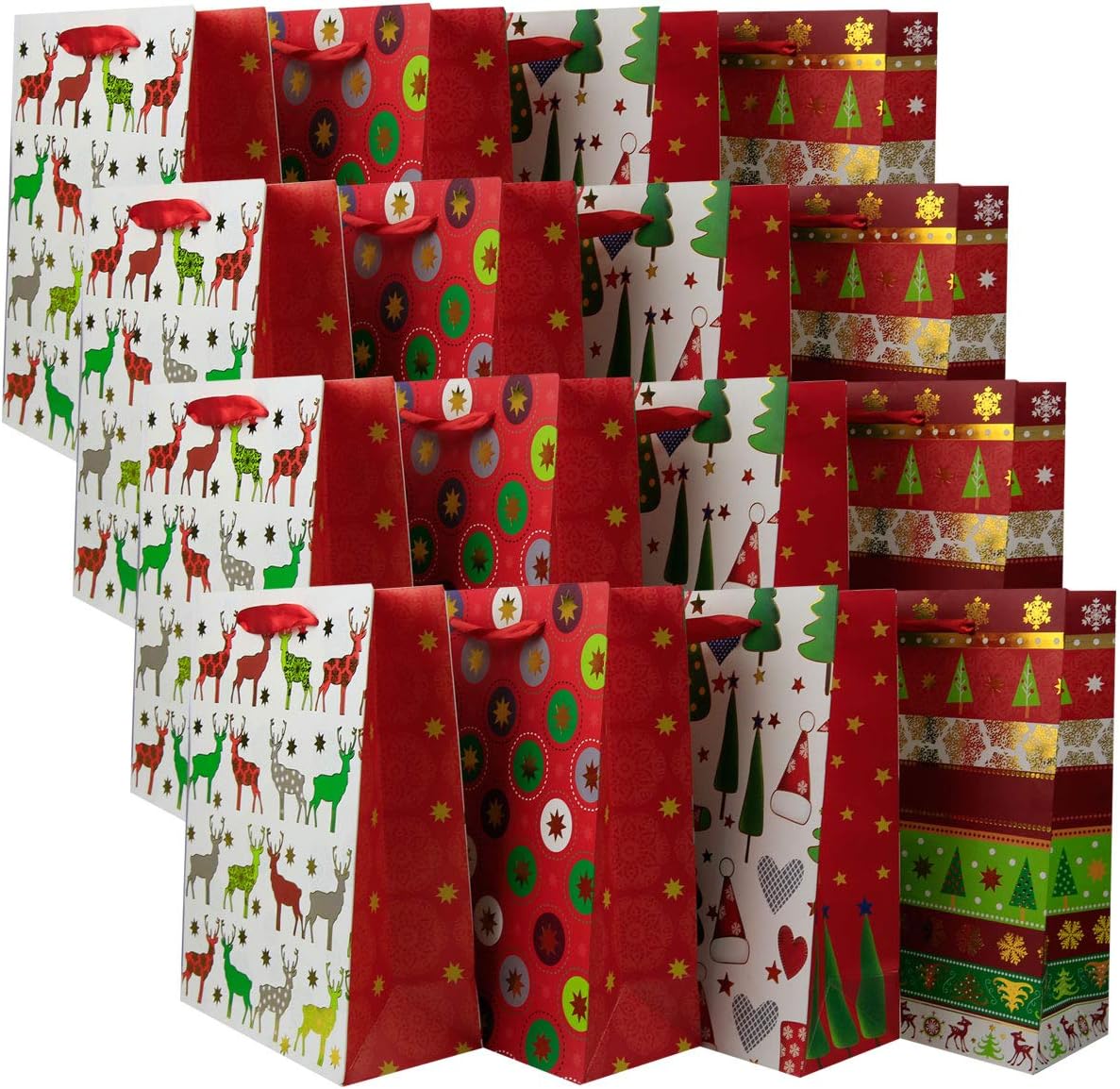 Luxury Gift Bags Large [12 Pack] 26cm x 32cm x 12 cm