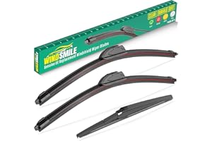 WINDSMILE 26" 20" 12" Windshield Wiper Blades Replacement for Hyundai Palisade 2020 2021 2022 2023 Premium All Weather Front Rear Wipers Set - OEM Quality (Pack of 3)