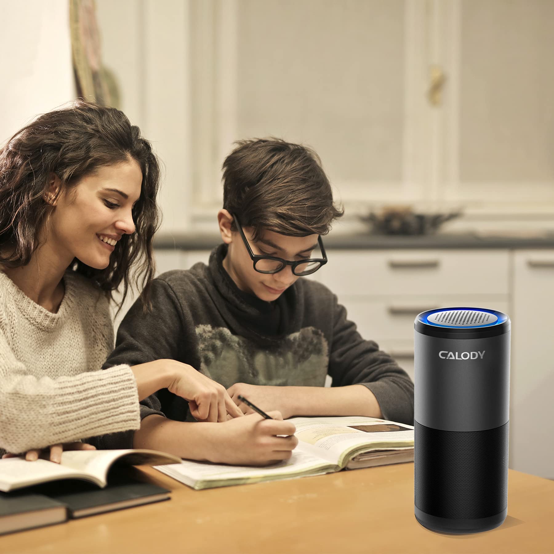 Portable Air Purifier, Car Air Purifier with H13 True HEPA Filter for Allergies, Smoke, Dust and Odor Eliminator, HEPA Air Purifier for Car Traveling Bedroom Office
