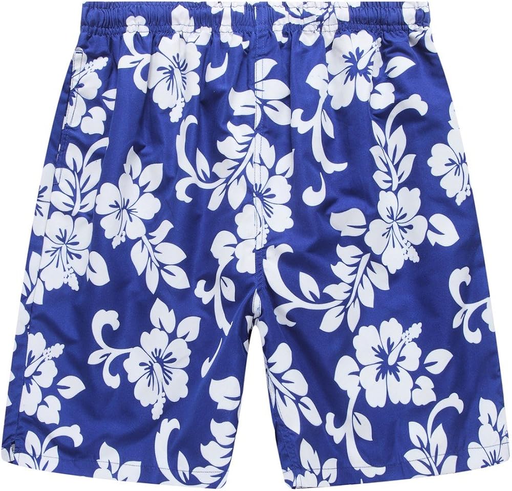 Mens hawaiian swim trunks Clearance