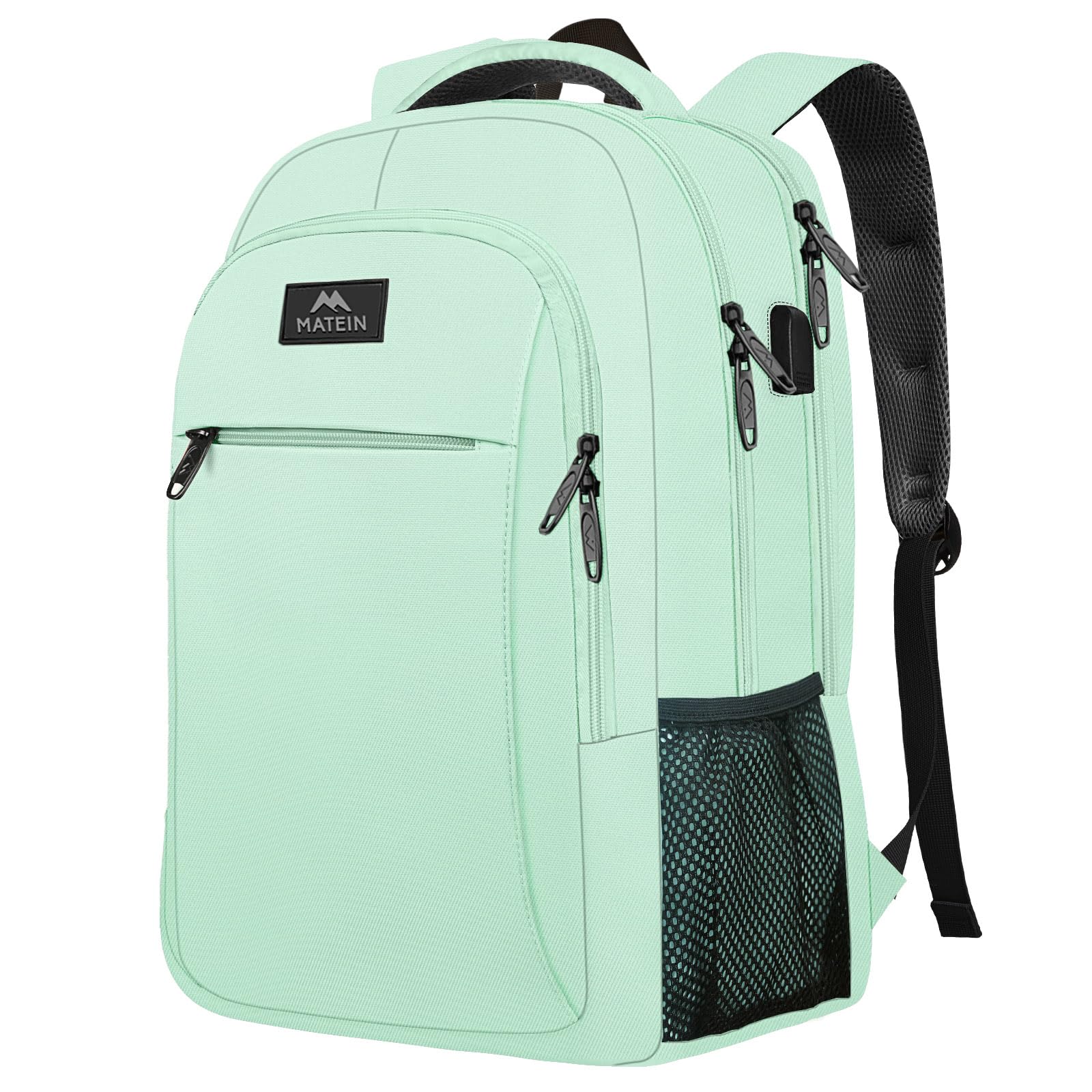 Photo 1 of MATEIN 15.6-Inch Laptop Backpack with USB Charging Port, Slim Lightweight Water Resistant Travel Backpack for Women