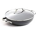 GreenPan Valencia Pro Induction Safe Healthy Ceramic Nonstick Everyday Pan, 11", Gray