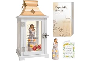 HOMAZING Gifts for Mom from Daughter, Unique for Mom from Daughter, Mother and Daughter Figurine Lantern Cool Moms Birthday Gift from Daughter, Christmas