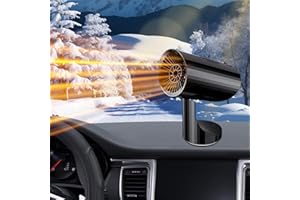 NCCEN Car Heater,Portable Heater for Car Defroster Windshield Heater,12 volt Heater & Fan,Truck & Car Heater Plug into Cigarette Lighter with Foldable base can placed in cup holder