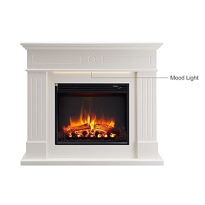 Buy Flamme Everleigh White Electric Fireplace Suite 29 1 And 2 Kw Firebox Insert And Surround With Remote Control Online In Turkey B094jwqk35