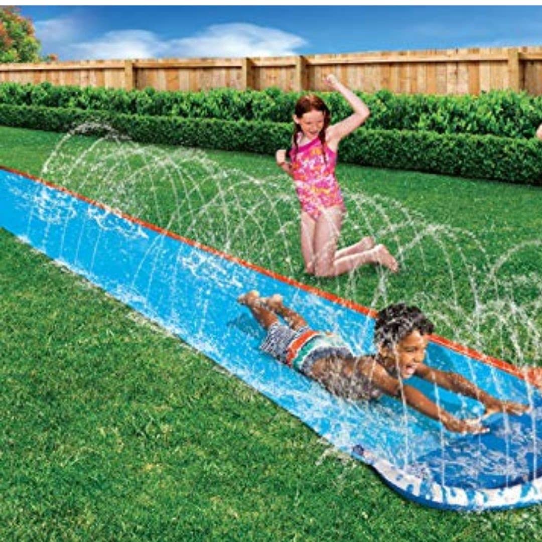 Kids Speed Blast Inflatable Water Slide - Summer Fun with Sprinklers - 16ft