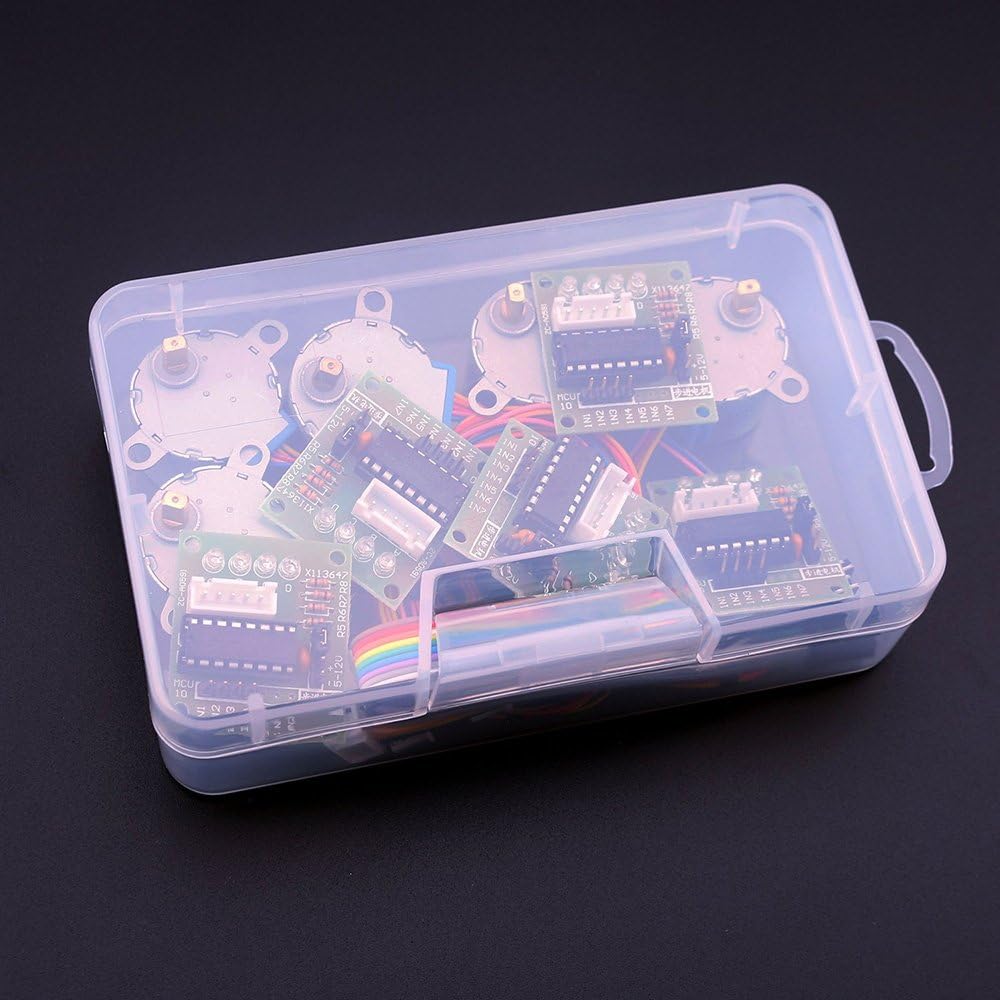 ELEGOO Stepper Motor Driver Board Kit 28BYJ-48 ULN2003, 5PCS 5V 4-Phase 5-Wire Gear Motor for Arduino Raspberry Pi - Image 5