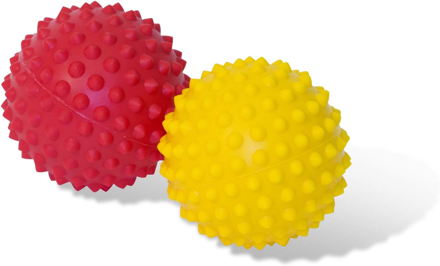 Physical Company Unisex Adult Prickle Stimulating Ball - Red/Yellow, Size 9