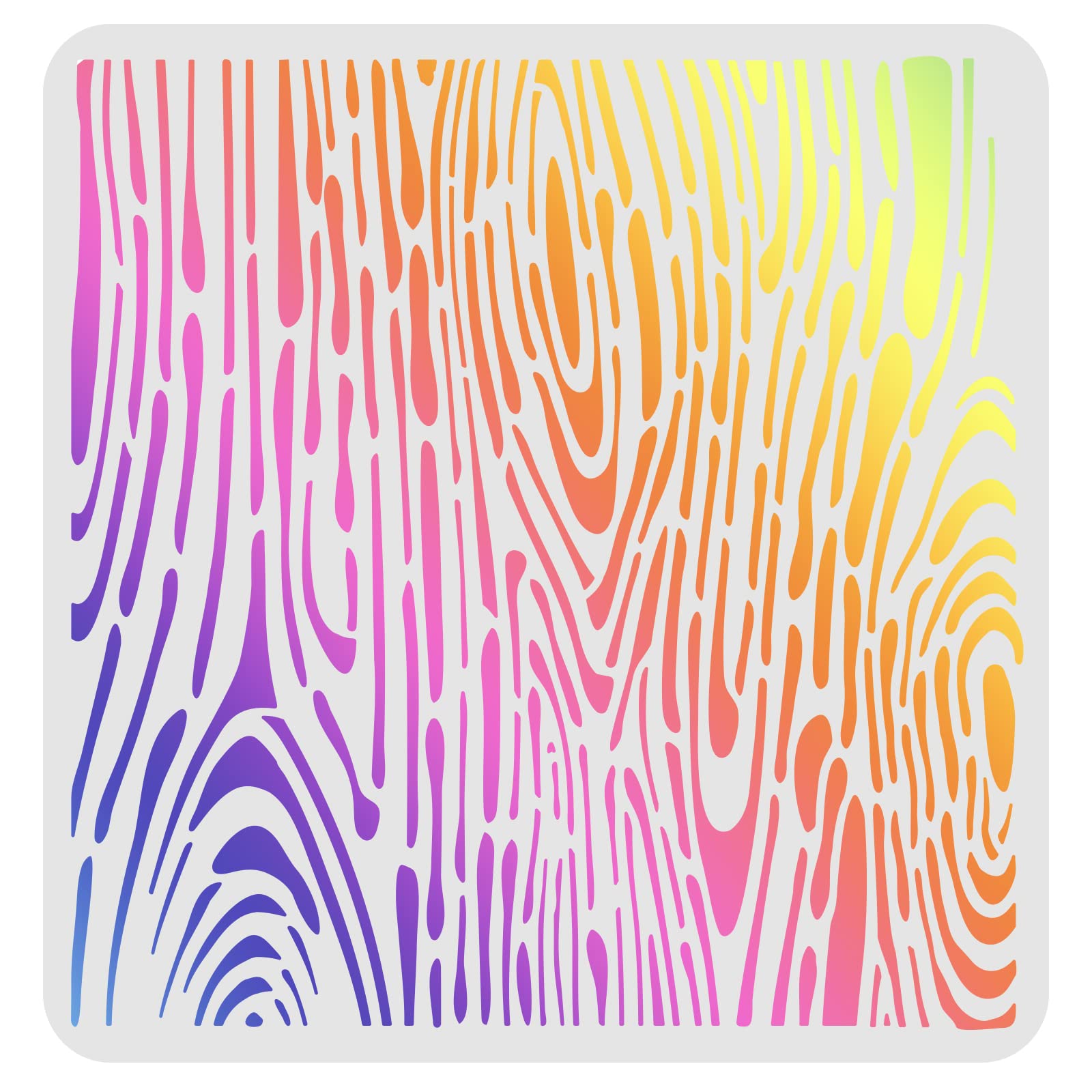 FINGERINSPIRE Wood Grain Stencil Template 30x30cm Plastic Wooden Grain Drawing Painting Stencils Square Reusable Stencil for Painting on Wood, Floor, Wall and Tile — image 1