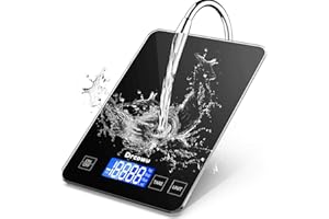 Drcowu Large Food Scale Digital, 15kg Kitchen Scales for Baking, Cooking, Keto and Meal Prep, Weight Balance Alimentaire with