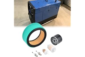 FLTRUCKTOP 230015 Tune-Up Filter Kit fits for Miller Bobcat 225 260 Gas Engine for Miller Trailblazer 325 Engine Driven Welder Air Oil Fuel Filter Spark Plug Pre-Cleaner Maintenance