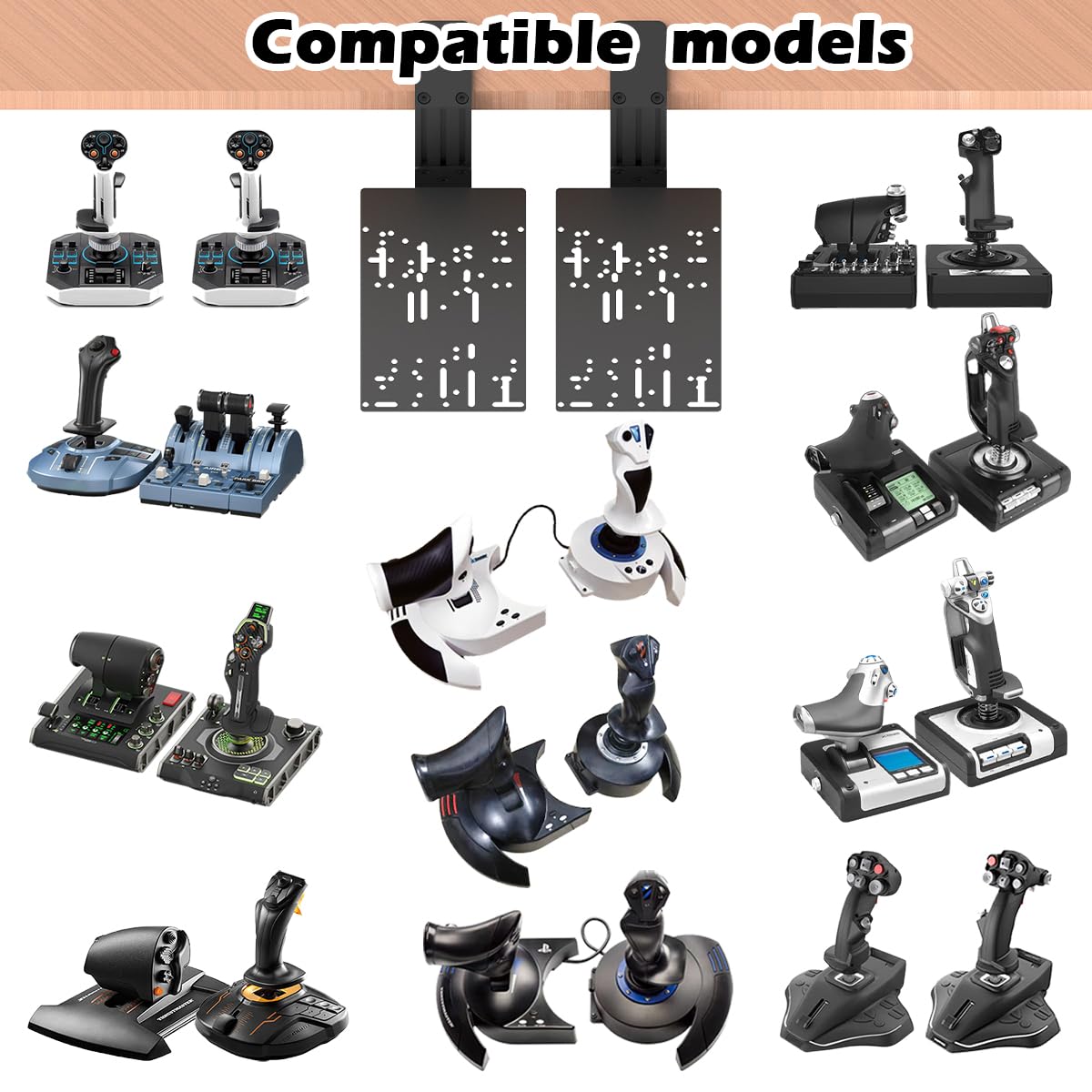 Sol R2 Mount Mua Desk Mount Compatible with Logitech X56, X55,X52,X52 PRO ...