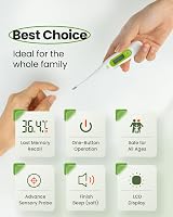 Femometer Digital Thermometer 2 Pack Oral/Rectal/Underarm Safe Accurate view 2