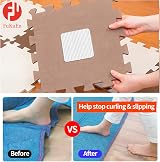 FuKuEn Anti Slip Mat Grippers 6 pcs for Rugs on Hard Floors 10x10cm view 4