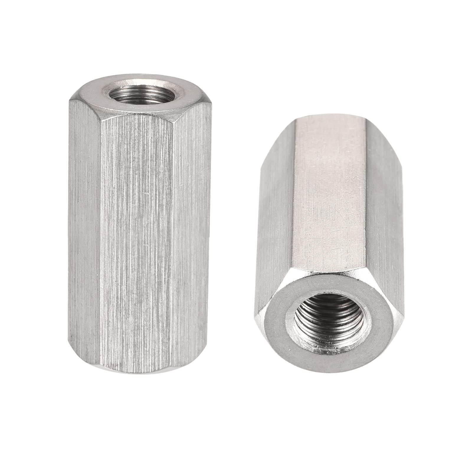DTGN M10x40mm(DxL) - Hex Standoff Spacer Nuts -2Pack- Good for Electronic Machine - 304 Stainless Steel Coupling Screws