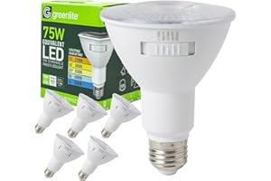 Greenlite Par30 LED Light Bulbs, 9W (75W Eqv), Energy Efficient Long Neck Dimmable LED Light Bulb, 5 Color Selectable (2700K-