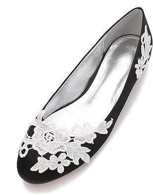 round toe wedding flats