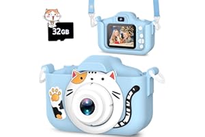 DITUPAN Upgrade Kids Selfie Camera for Boys,Girls Christmas Birthday Festival Gift for Kids,Digital Camera for Toddlers Toys for 3 4 5 6 7 8 9 10 11 12 Year Old