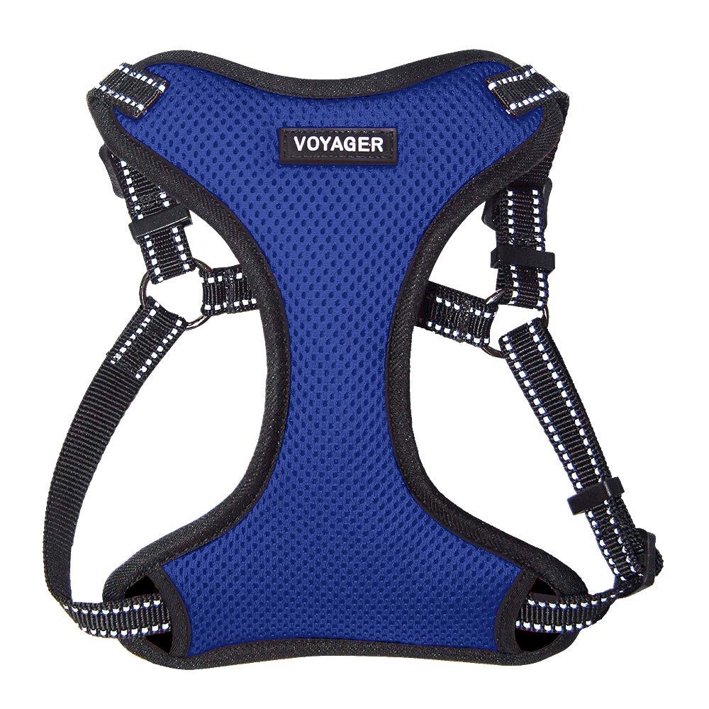 Voyager Step-In Flex Dog Harness - All Weather Mesh, Step In Adjustable Harness for Small and Medium Dogs by Best Pet Supplies - Royal Blue, X-Small