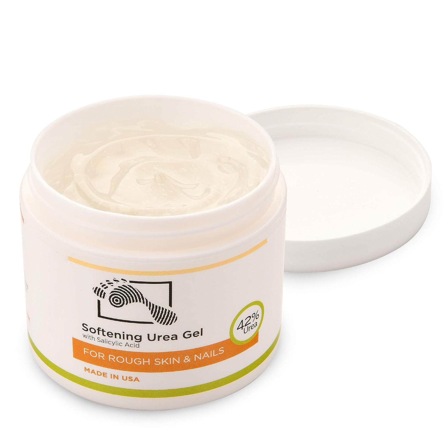 Maximum Strength 42% Urea Foot Gel, Moisturizes Callus Cracked Rough Dry Dead Skin and Corns, Softens Thick Painful Nails with Salicylic and Hyaluronic Acid (1 Jar) : Beauty