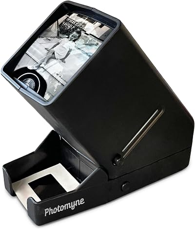 PHOTOMYNE 35mm Slide Viewer Negative Reader 3X LED Light USB Battery Powered