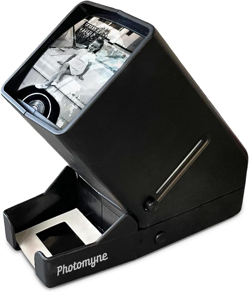 PHOTOMYNE 35mm Slide Viewer Negative Reader 3X LED Light USB Battery Powered