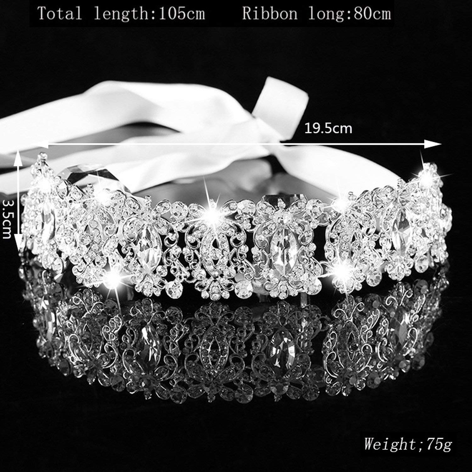 Amazon Com Bridal Hair Accessories Headband Crystal Beach