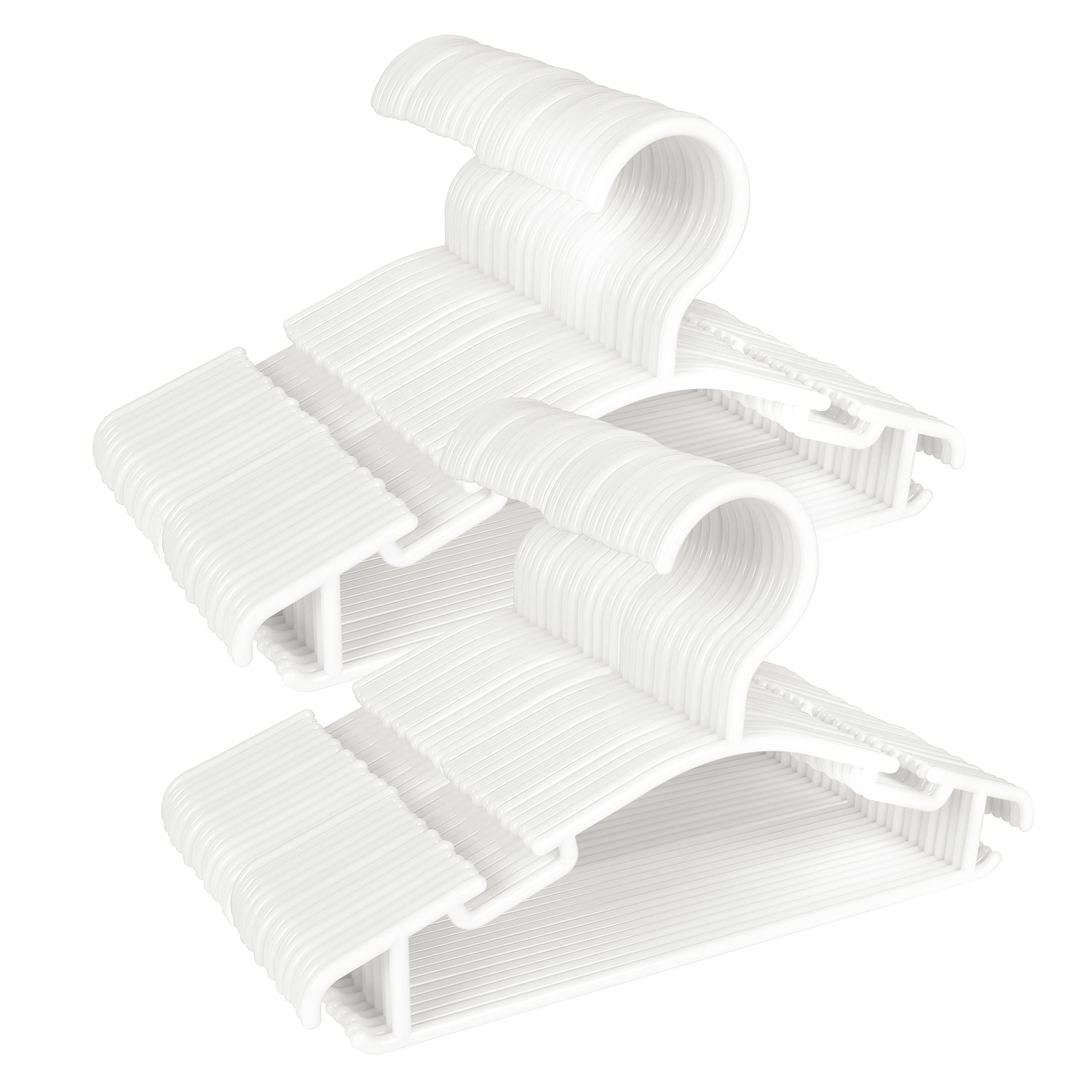 Baby Hangers Kids Hangers for Clothes Baby Coat Hanger White Childrens Hanger Plastic