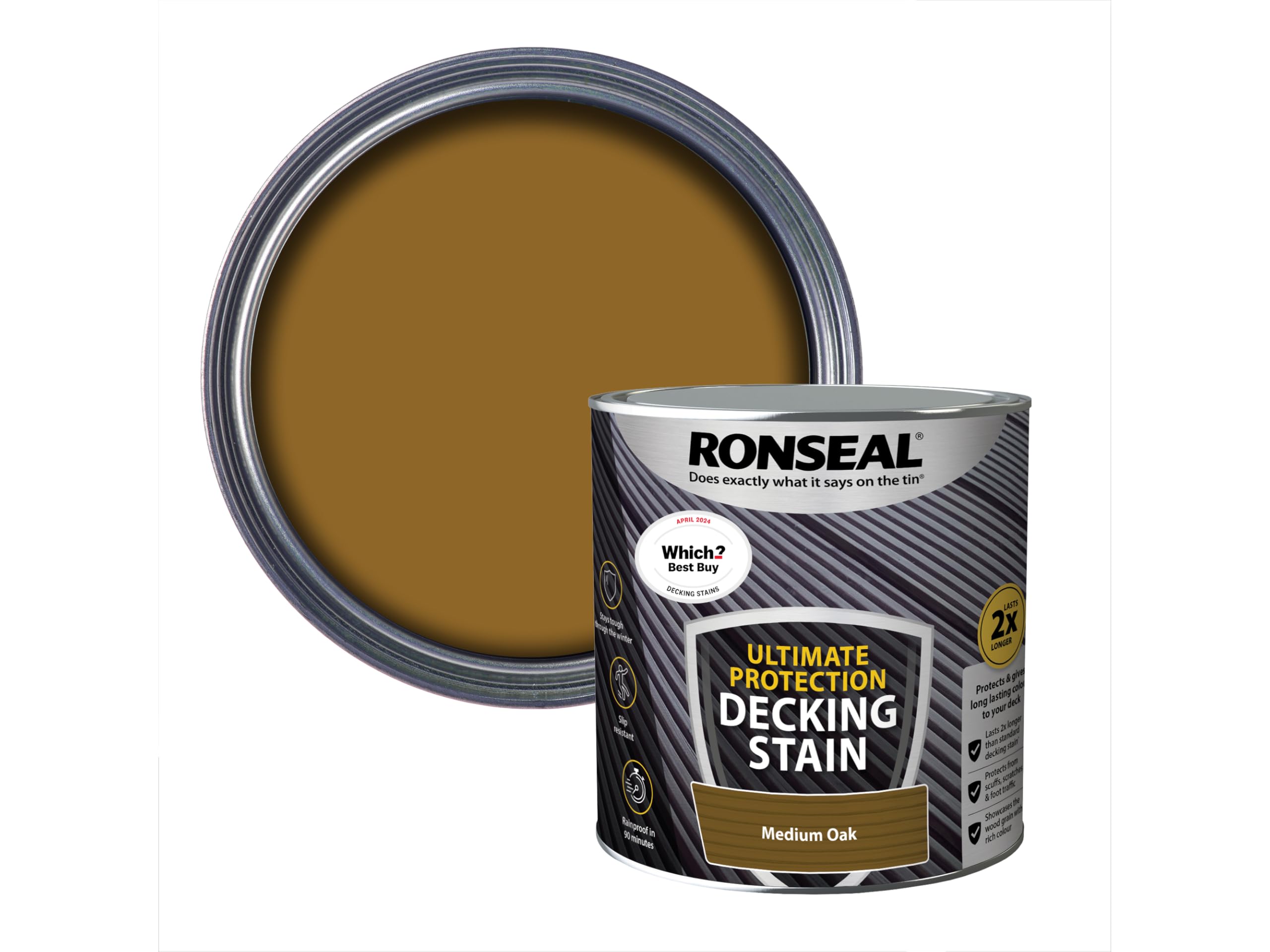 Ultimate Decking Stain 2.5L Medium Oak [39114]