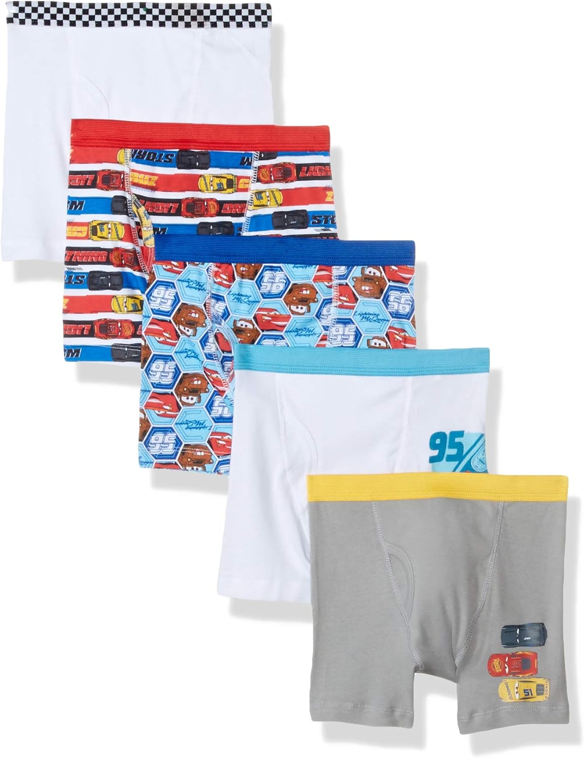 Disney Cars 5 Pack Boxer Brief Boy: Clothing