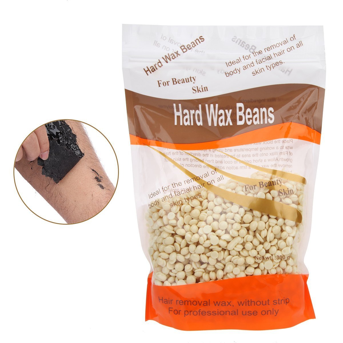 Cream Bonjanvye Hard Wax Hair Removal Wax For Women Face Hair