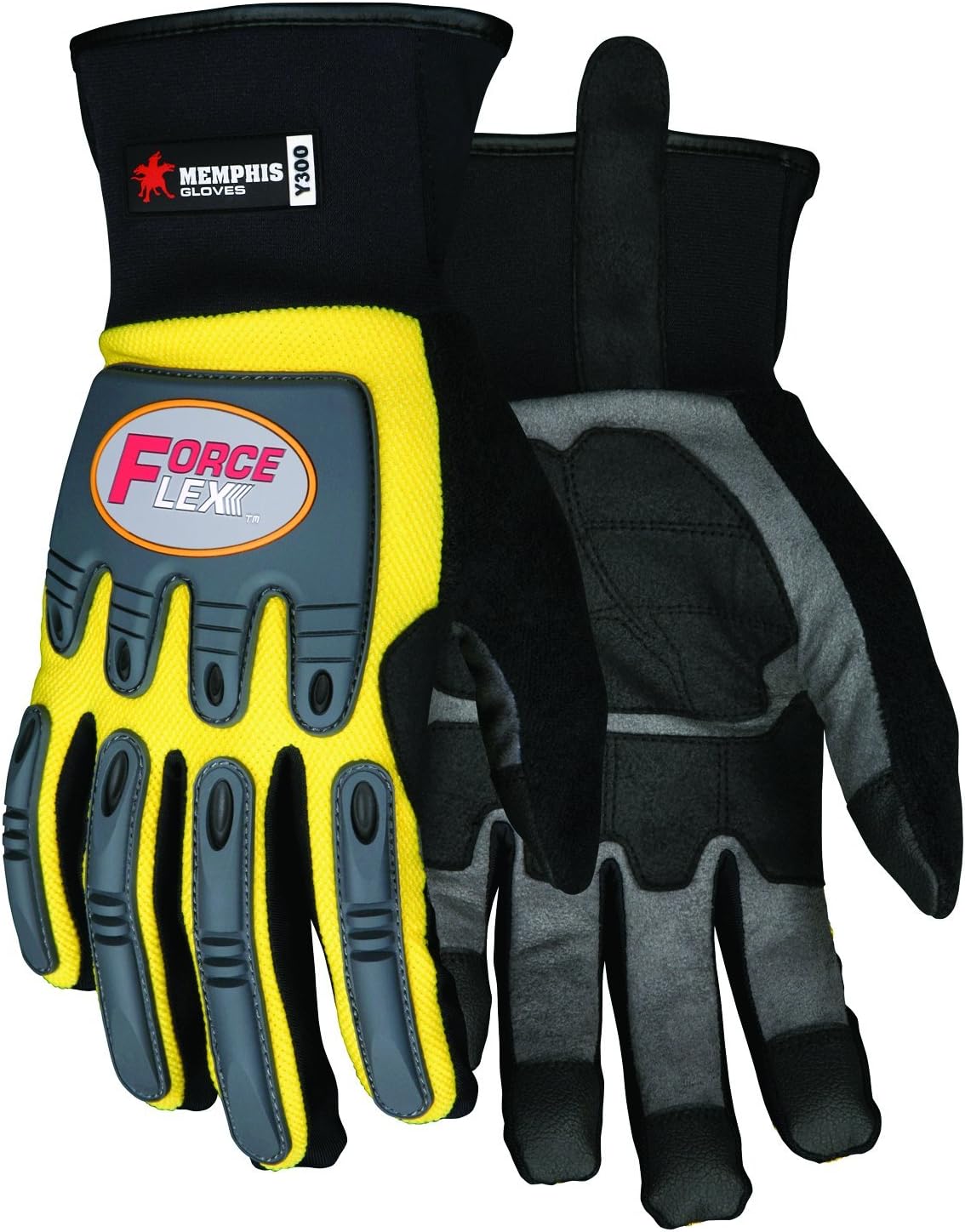 MCR Safety Y300M ForceFlex Clarino Synthetic Leather Gloves with