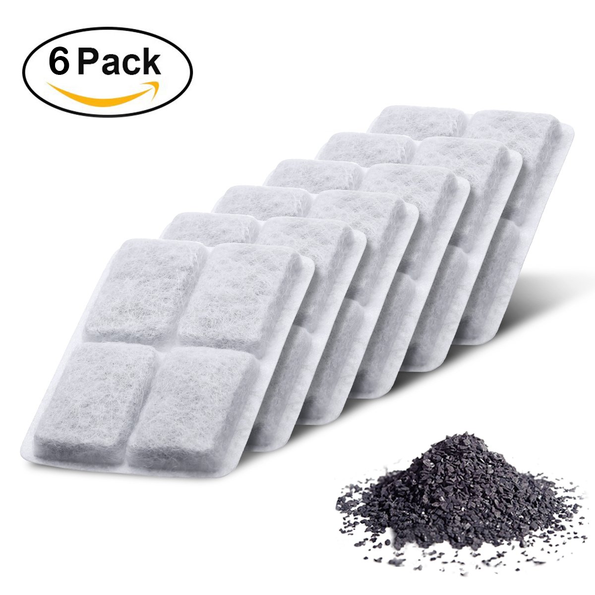 isYoung Replacement LED Pet Fountain Filter Premium Activated Carbon