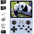 RGB20S Handheld Game Console Retro Gaming Console with 20 Emulators 21K+ Preloaded Games 3.5” IPS Screen RK3326 Processor Portable Video Game Console for Kids & Adults Multi-Game System (Blue-128G)