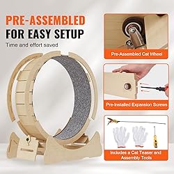 VEVOR Cat Exercise Wheel, Large Treadmill Wheel for