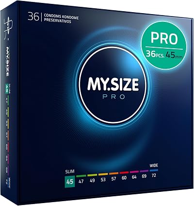 MY.SIZE PRO Condom Size 0 45 mm Tight Fit 36 Count