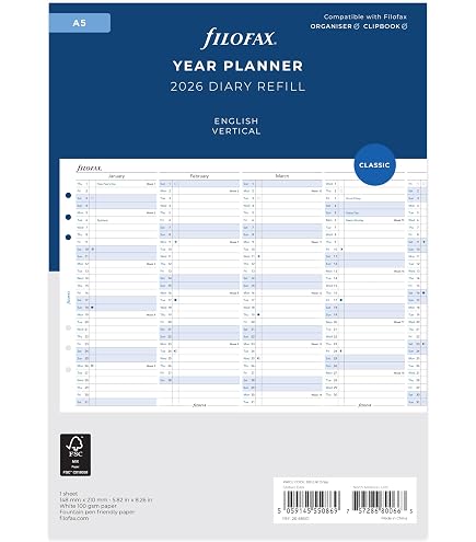 Semana En Dos Páginas - Alemán - Personal 2026 | Filofax