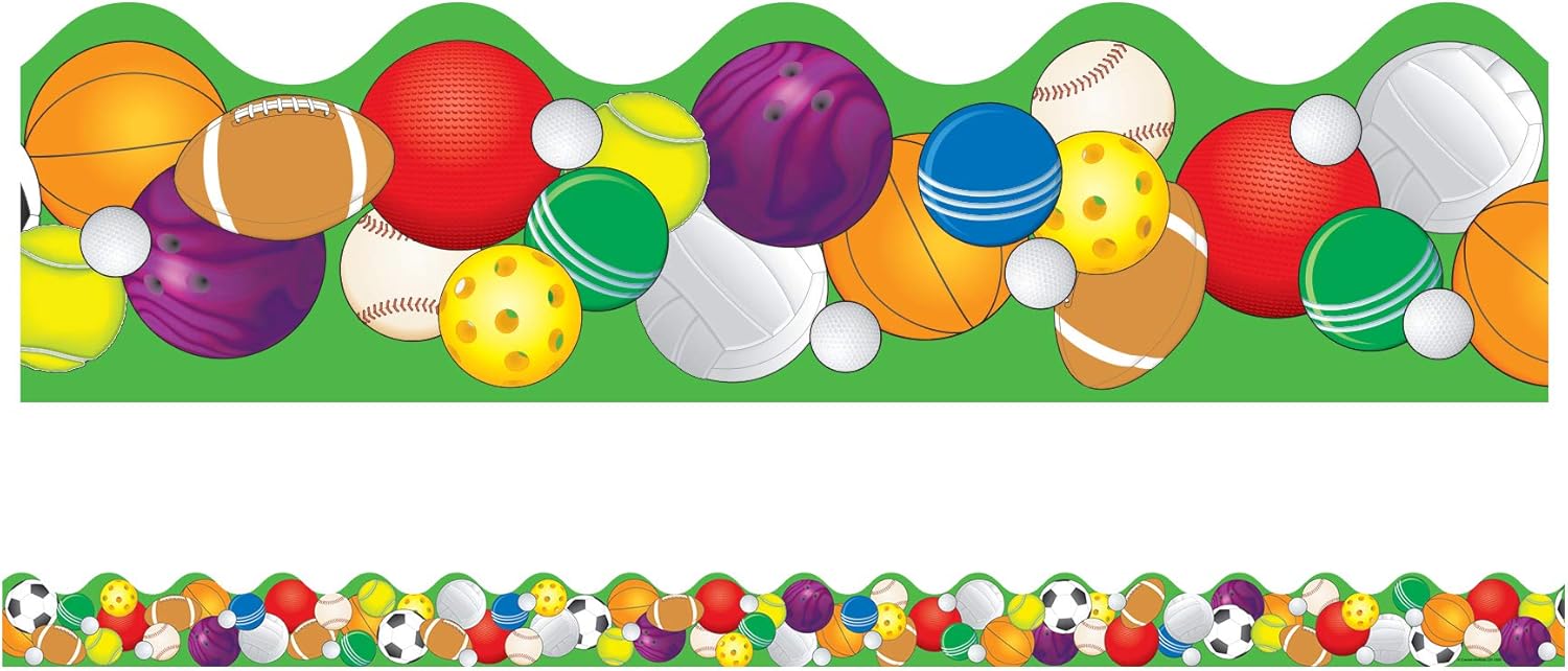 Carson Dellosa Sports Balls Borders (1233) Sports