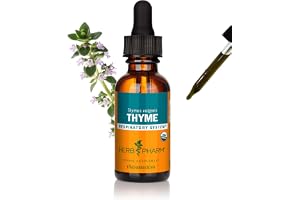 Herb Pharm Certified Organic Thyme Liquid Extract Drops for Respiratory System Support, 1 Oz