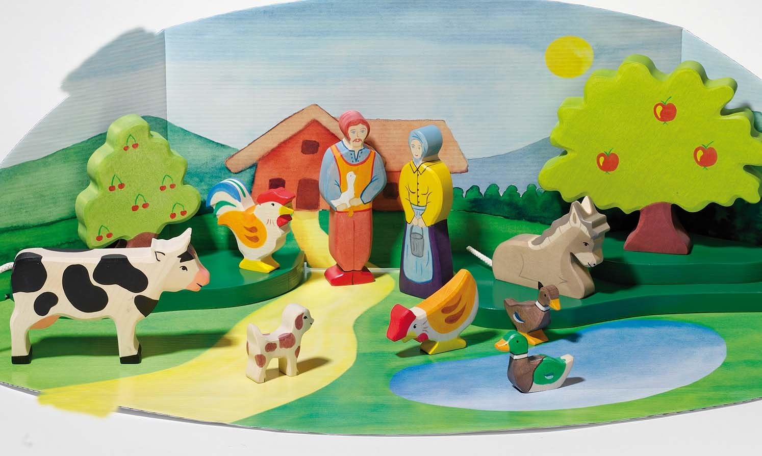 Holztiger Apple Tree Wooden Figure, Assorted Colours, Groß - Image 3