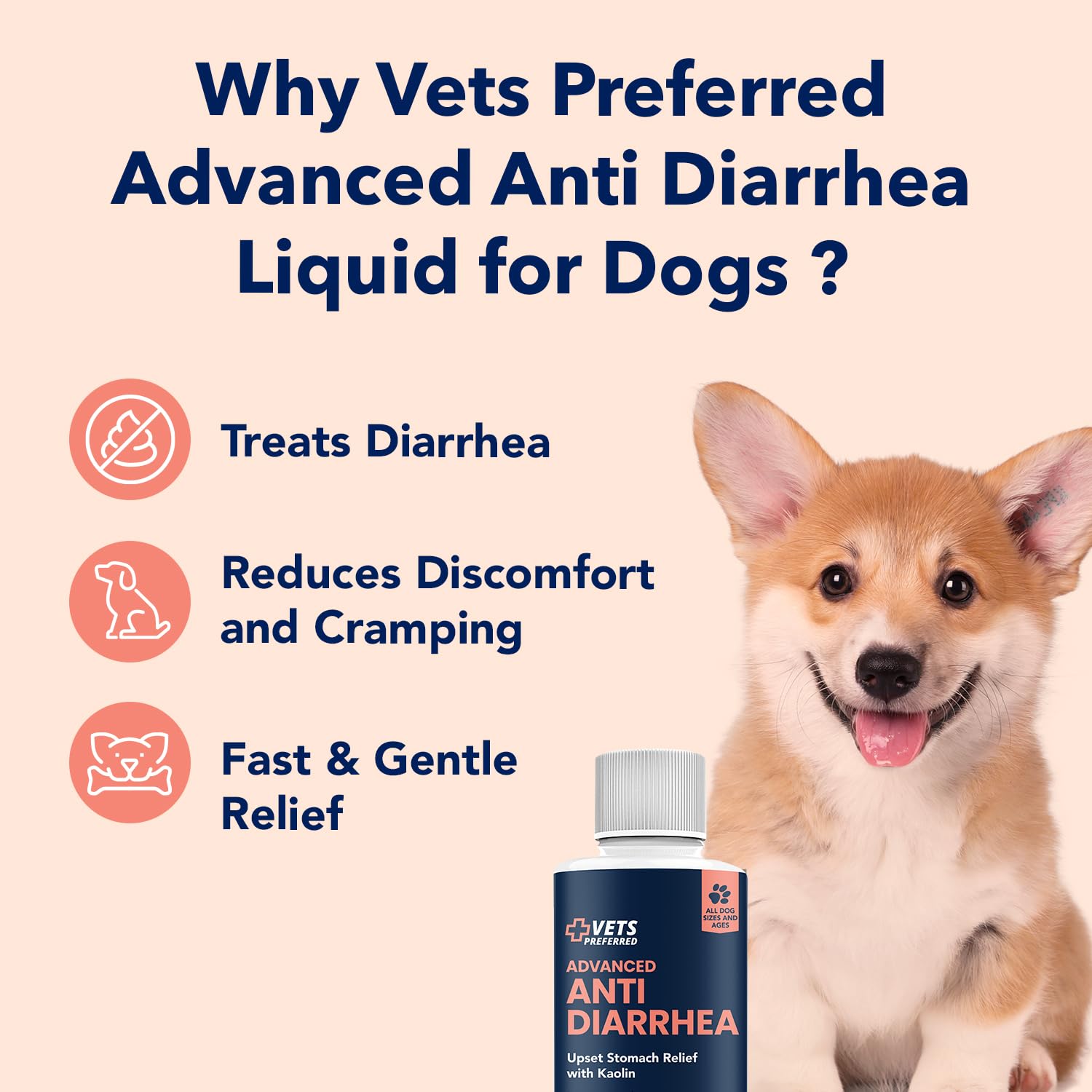 Mua Vets Preferred Anti Diarrhea Liquid for Dogs Dog Diarrhea Relief