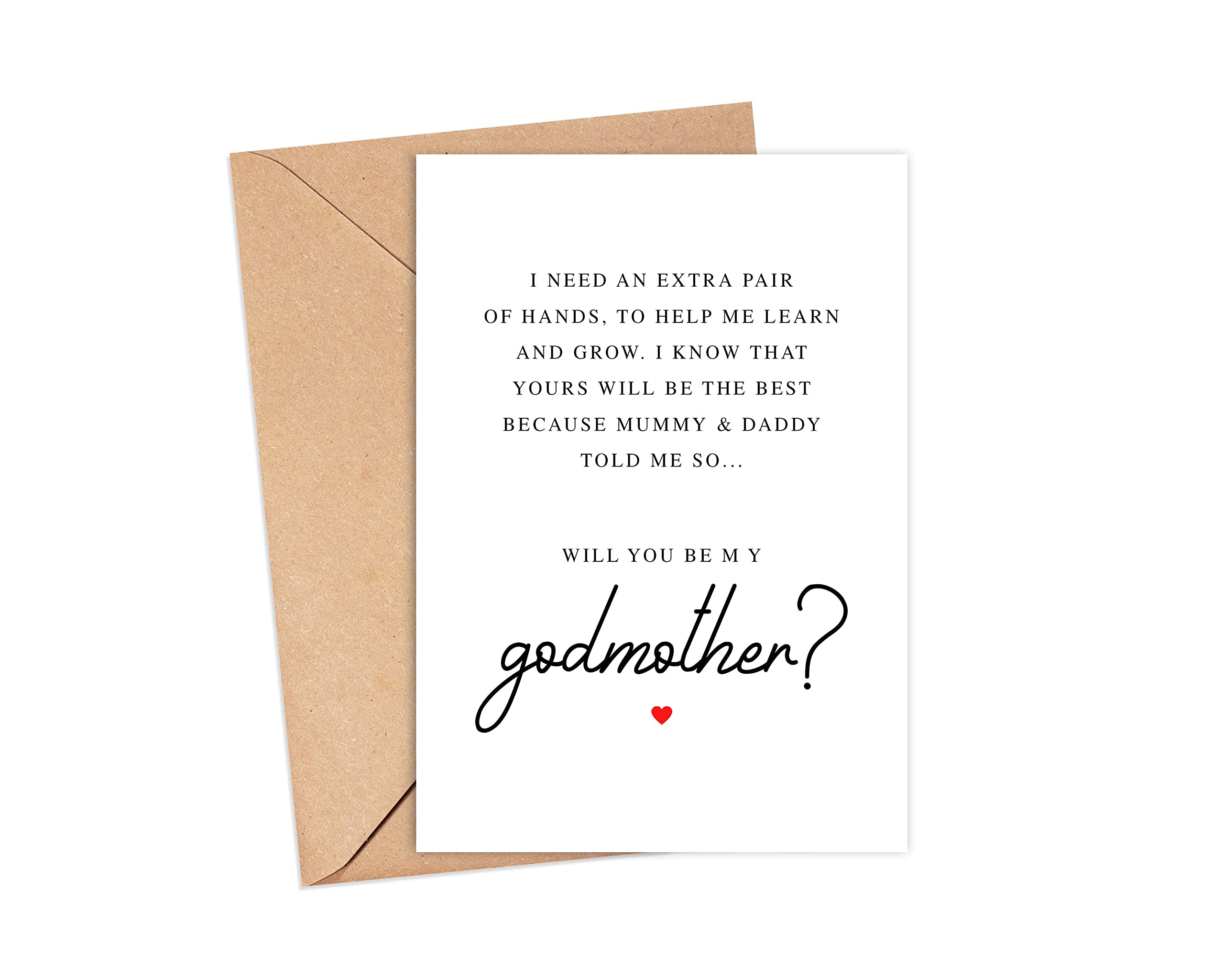 Photo 1 of Emily gift Will You Be My Godmother - Christening Card - Godfather - Godparents - Godmother Proposal Card - With Envelope - Baptism
