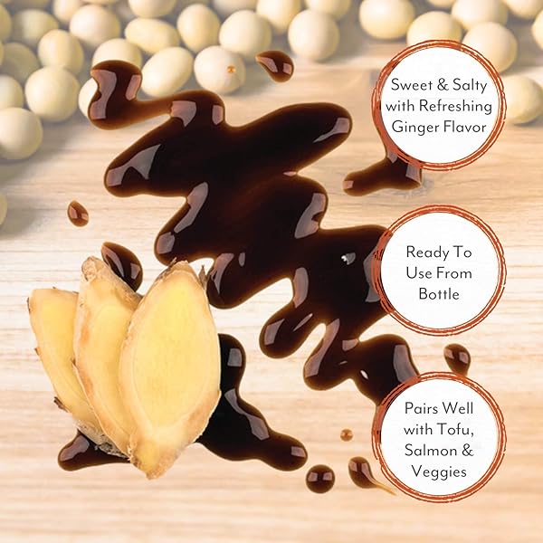 ROLAND FOODS GINGER SOY GLAZE, SPECIALTY IMPORTED FOOD, 12.88-OUNCE BOTTLE