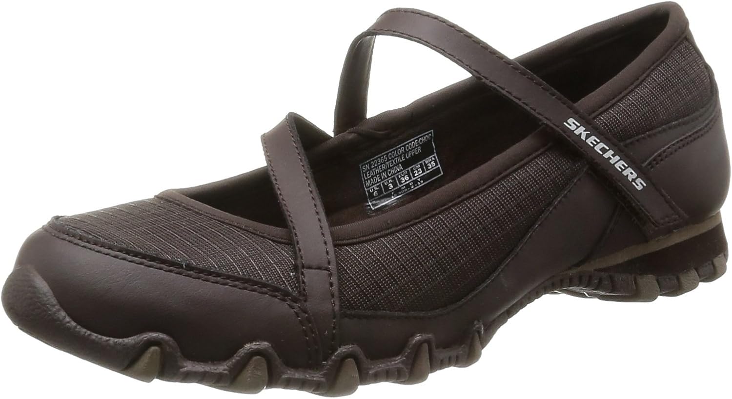 Skechers Bikers Impromptu Womens Mary Jane Shoes Chocolate